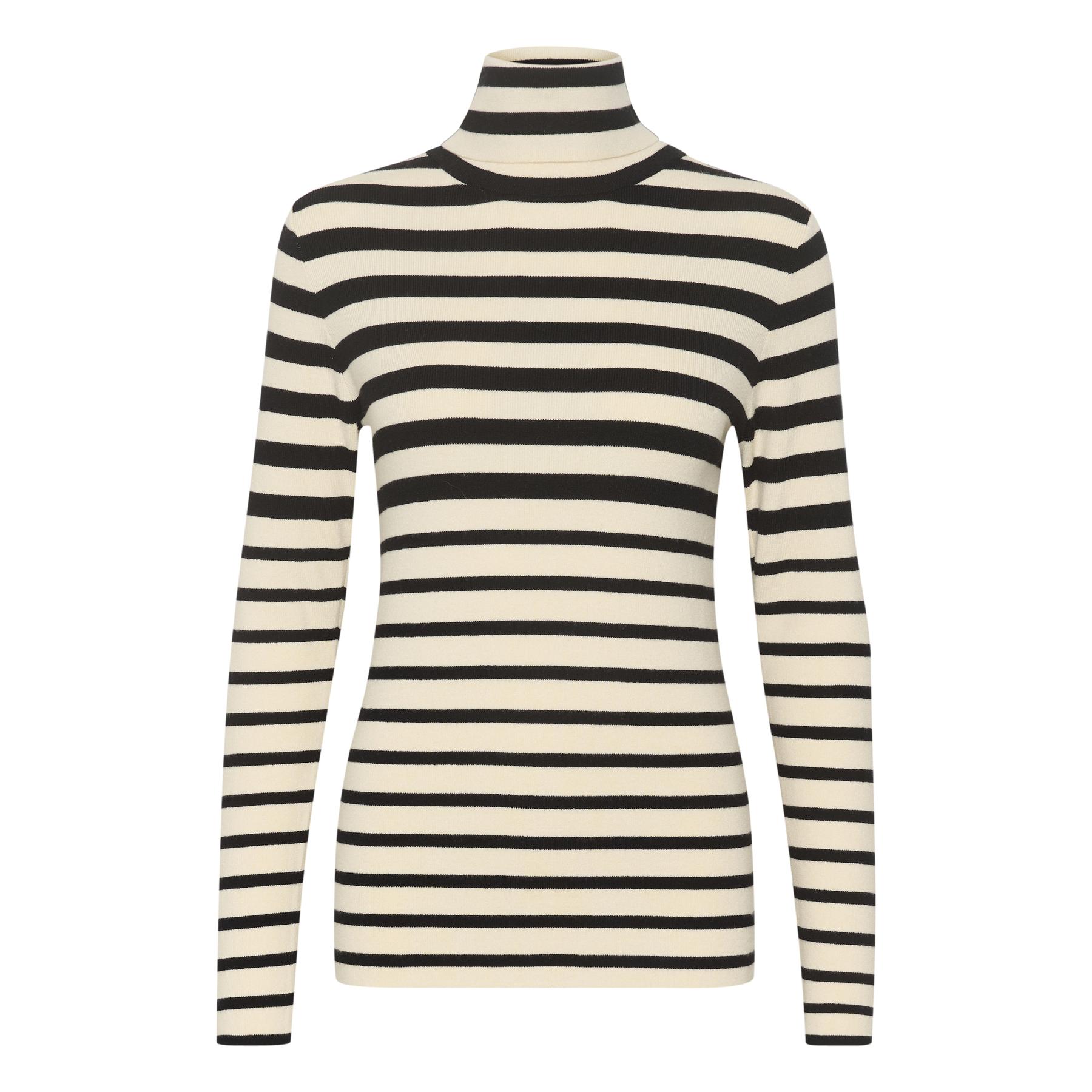 5715374599184 - Gestreifter Rollkragenpullover für Damen Spina