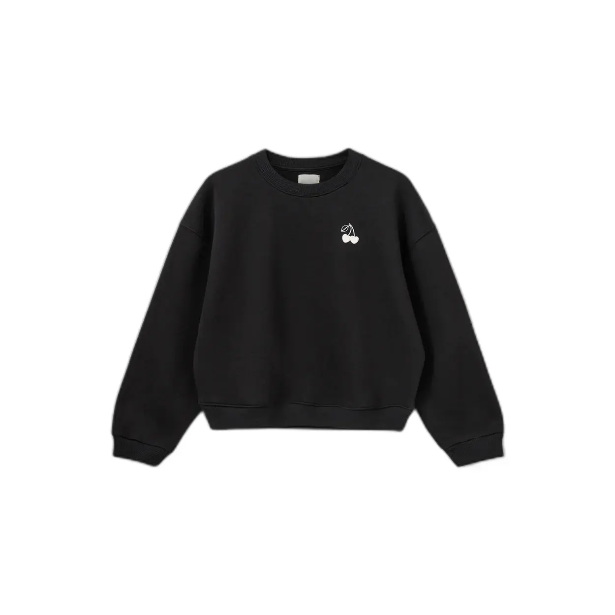 5715202754570 - Damen Sweatshirt mit schwarzem Kirschmuster Elisw