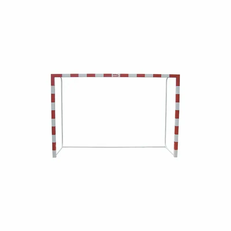 Set aus 2 beweglichen Futsal-/Handballtoren aus Metall mit Rundrohrbasis Softee Equipment