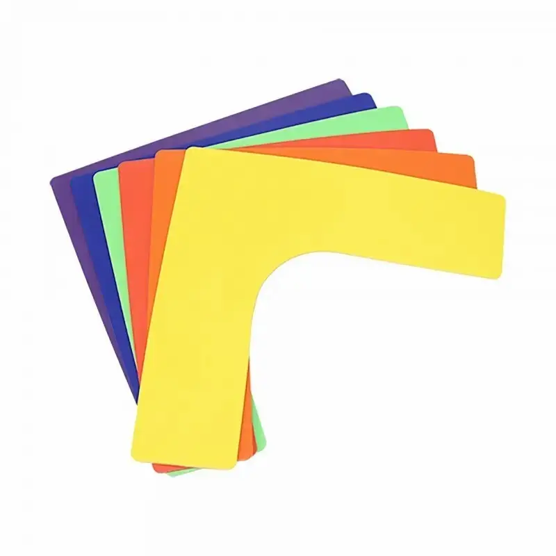 Softee Lot de 6 marqueurs de délimitation corner polyvinyle , Multicolore, Taille TU