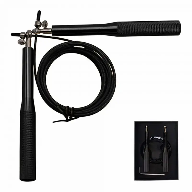 Softee Corde à sauter Elite, Noir, Taille TU