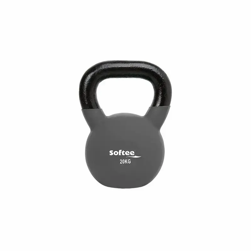 Softee Kettlebell néoprène , Noir, Taille 20 kg