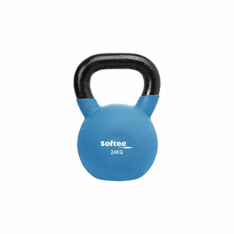 Softee Kettlebell néoprène , Jaune, Taille 24 kg