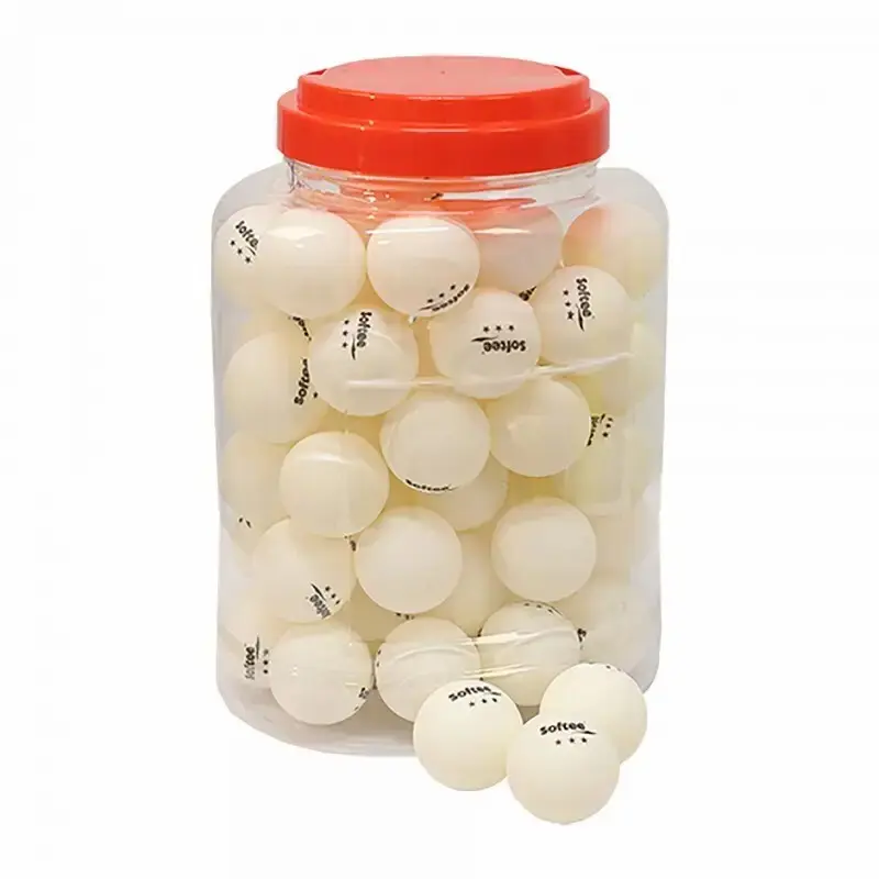 SOFTEE Pot de 60 balles de tennis de table  40 mm