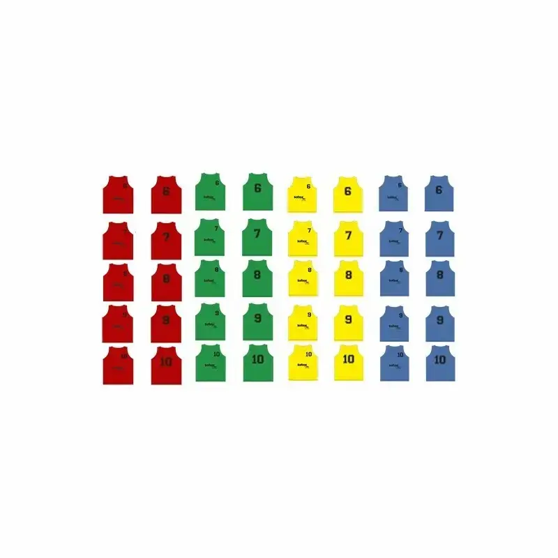Er-Pack Trainingsleibchen nummeriert (6 - 10) - Jaune - unisex - Size: TU