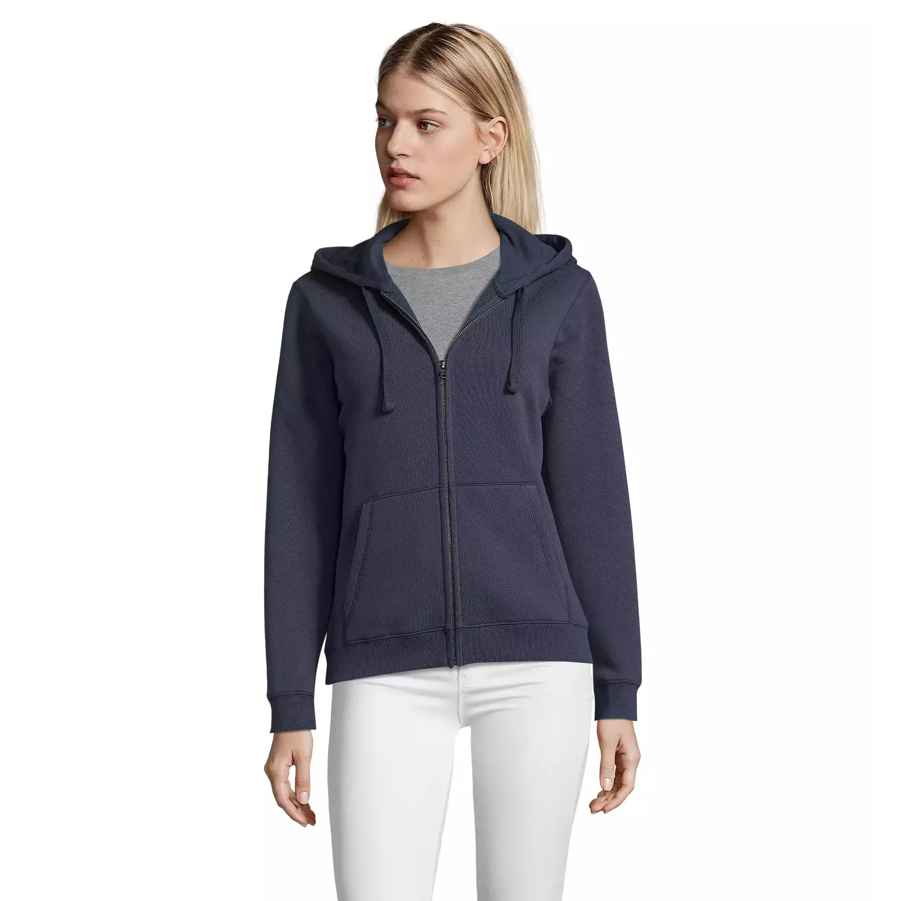 Sweatshirt mit Reißverschluss, Damen Sol's Spike