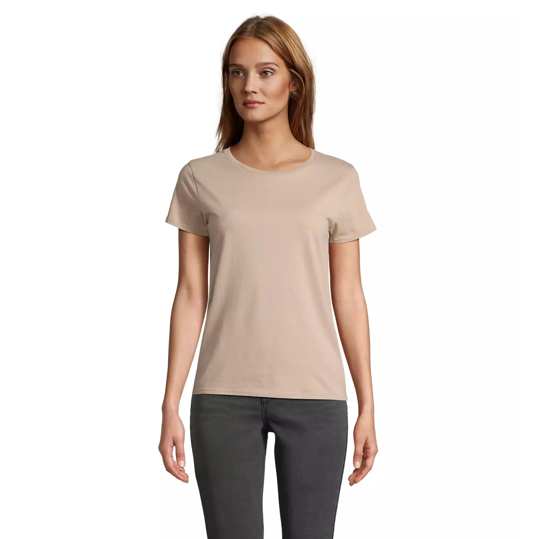 Figurbetontes Jersey-T-Shirt für Frauen Sol's Pioneer