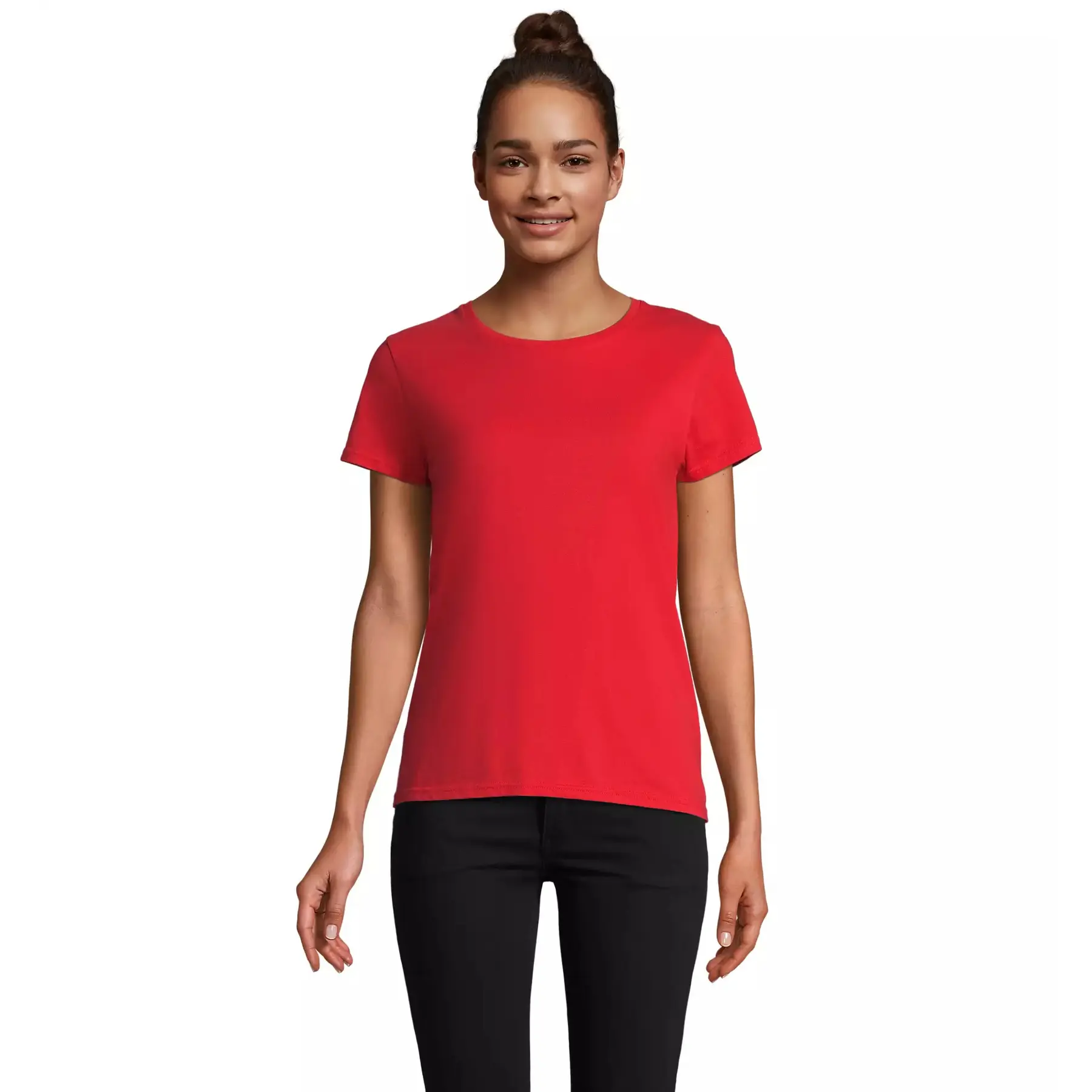 Figurbetontes Jersey-T-Shirt für Frauen Sol's Pioneer