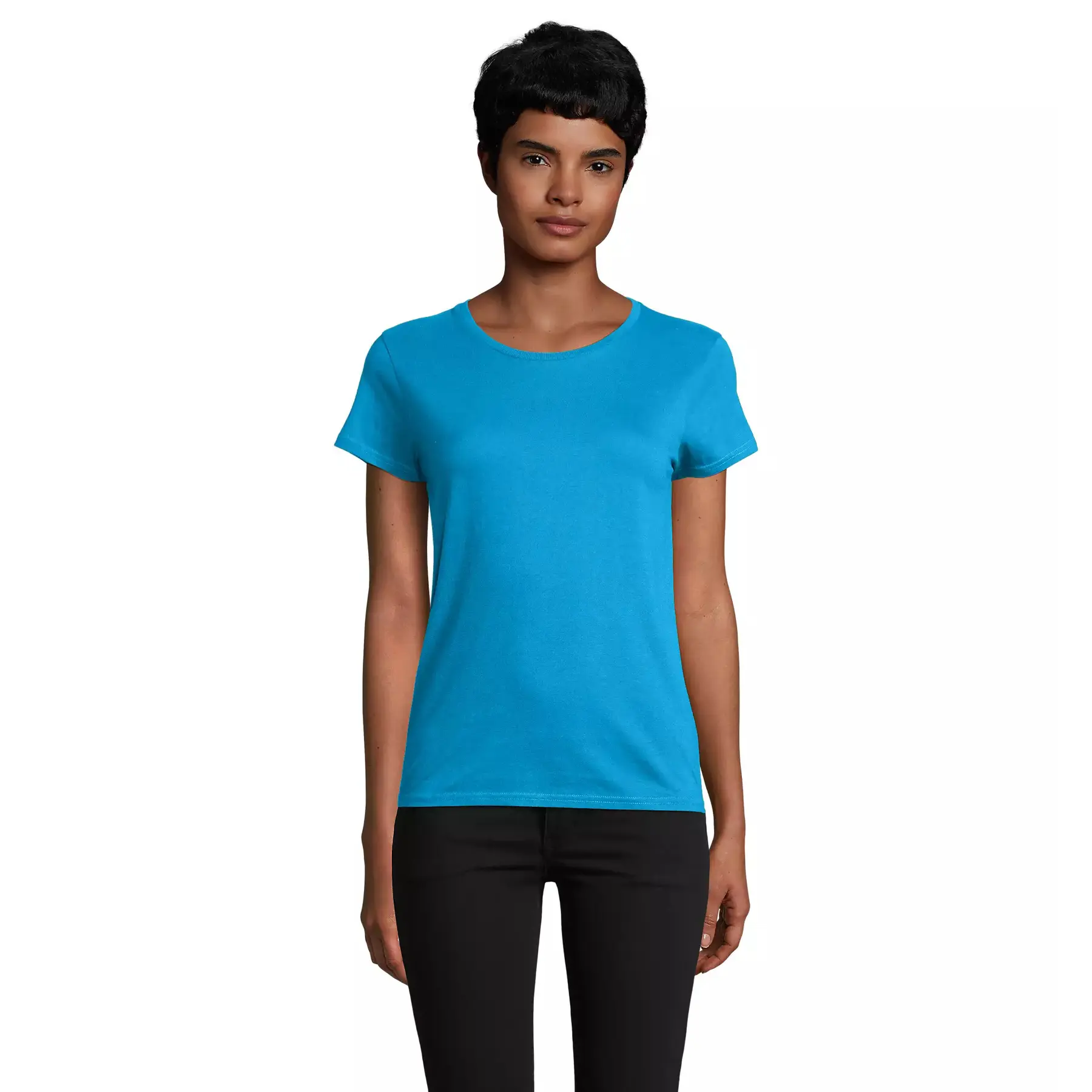 Figurbetontes Jersey-T-Shirt für Frauen Sol's Pioneer