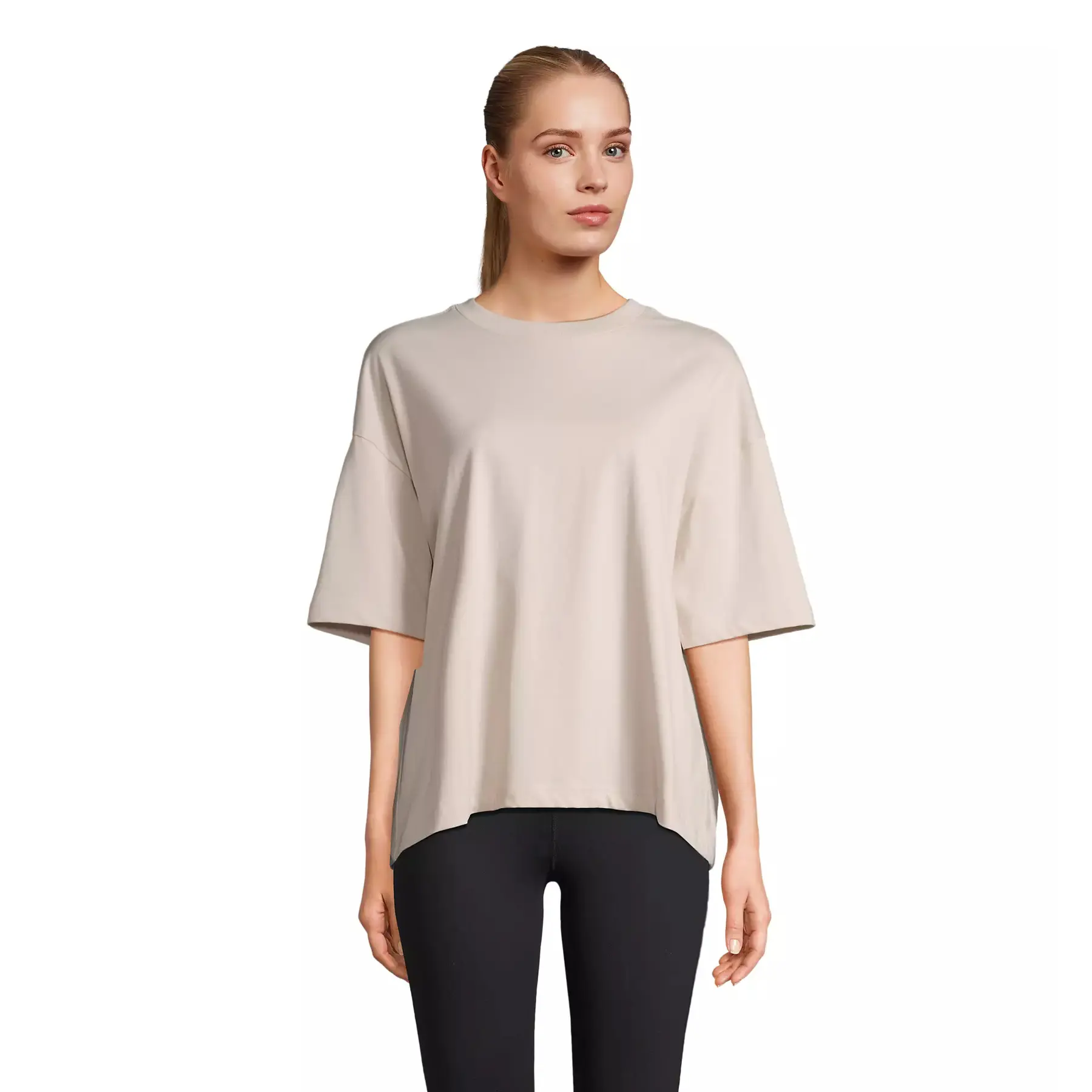 Sol's Women's Beige T-Shirt Boxy