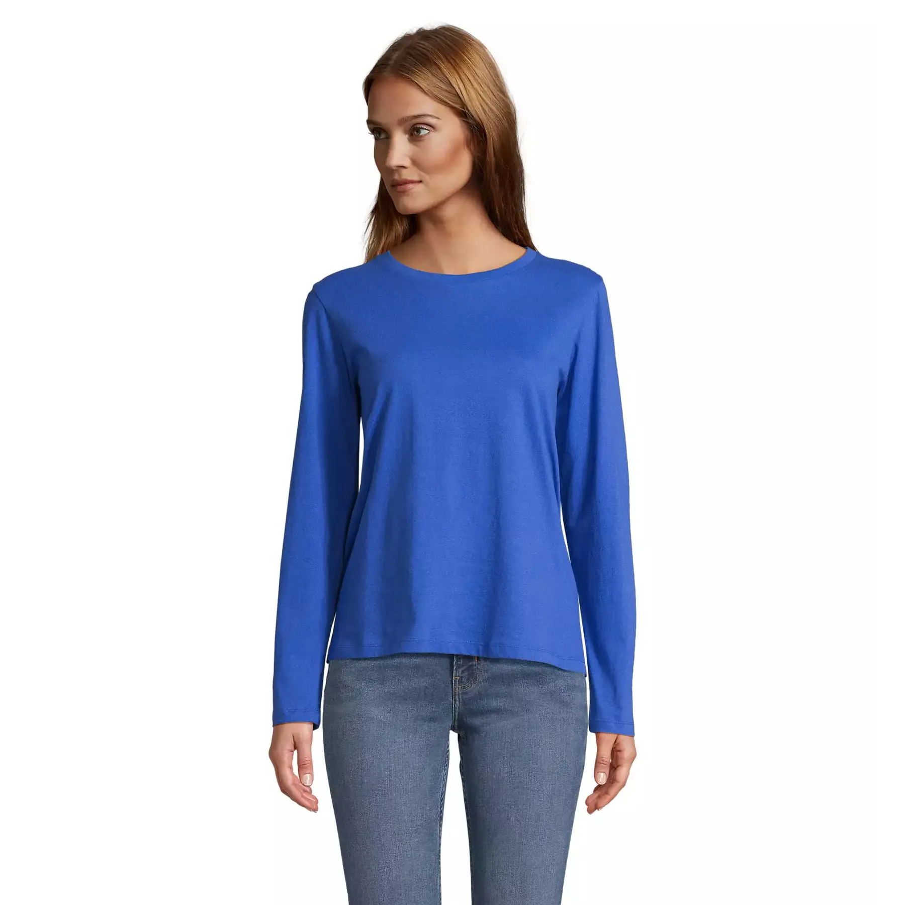 Sol's Women's Bleu Long Sleeve T-Shirt Monarch