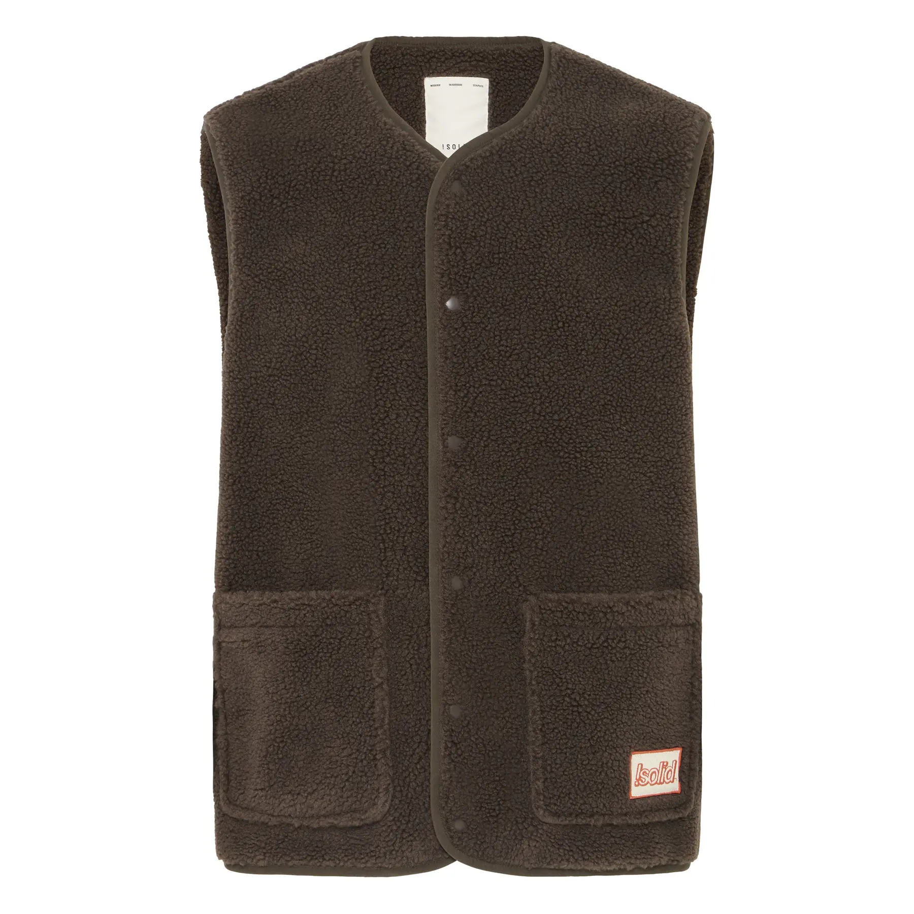 Image of Ärmelloses Fleece Solid Tans