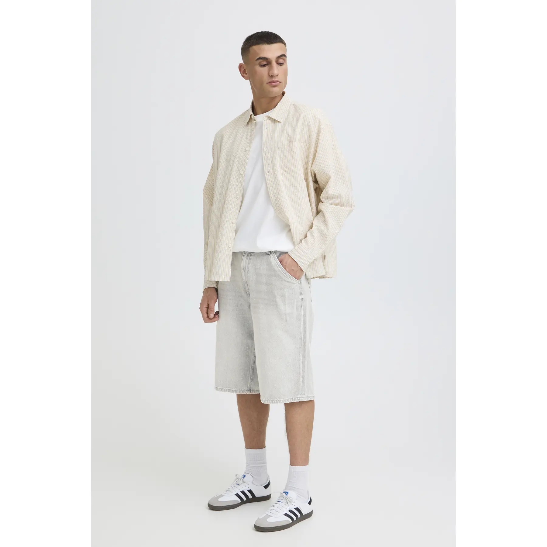 Image of Denim Shorts Solid SDTOMMY