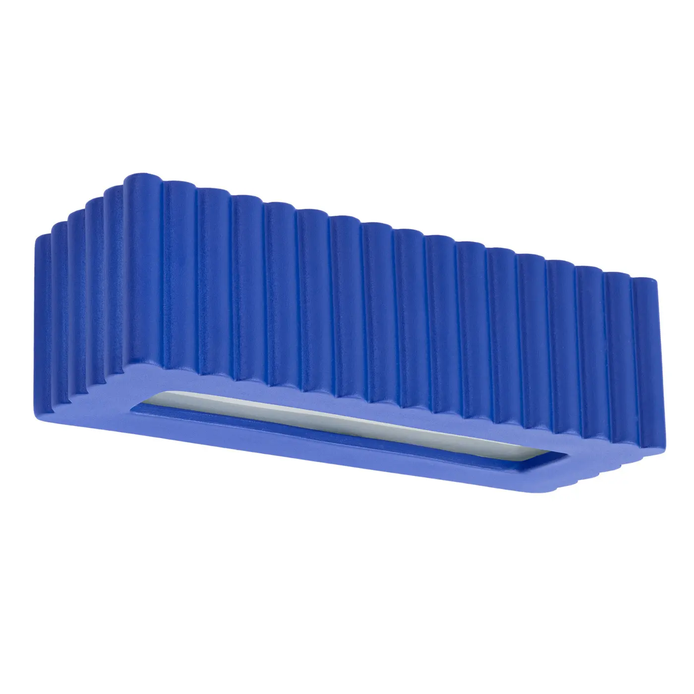 Sollux Lighting Wandlamp Rigata - E27 - ultramarijn - keramiek - 34x12x10cm
