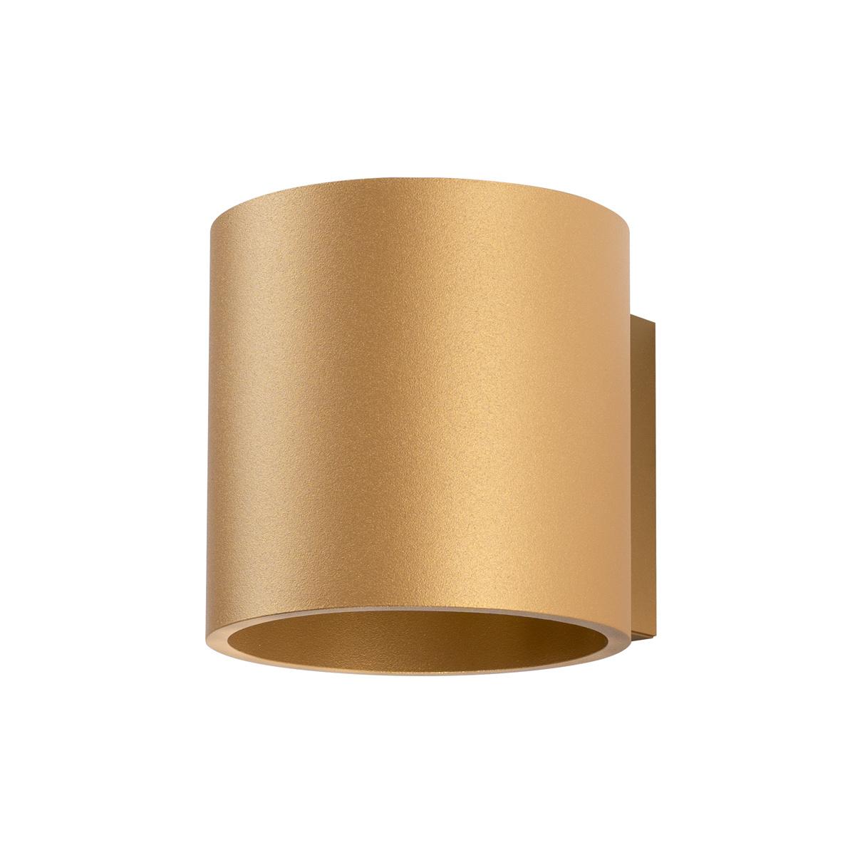 5903282735392 - Sollux - SL1181 Wandleuchte orbis G9 1 x 8W Stahl gold L10cm B125cm H10cm dimmbar