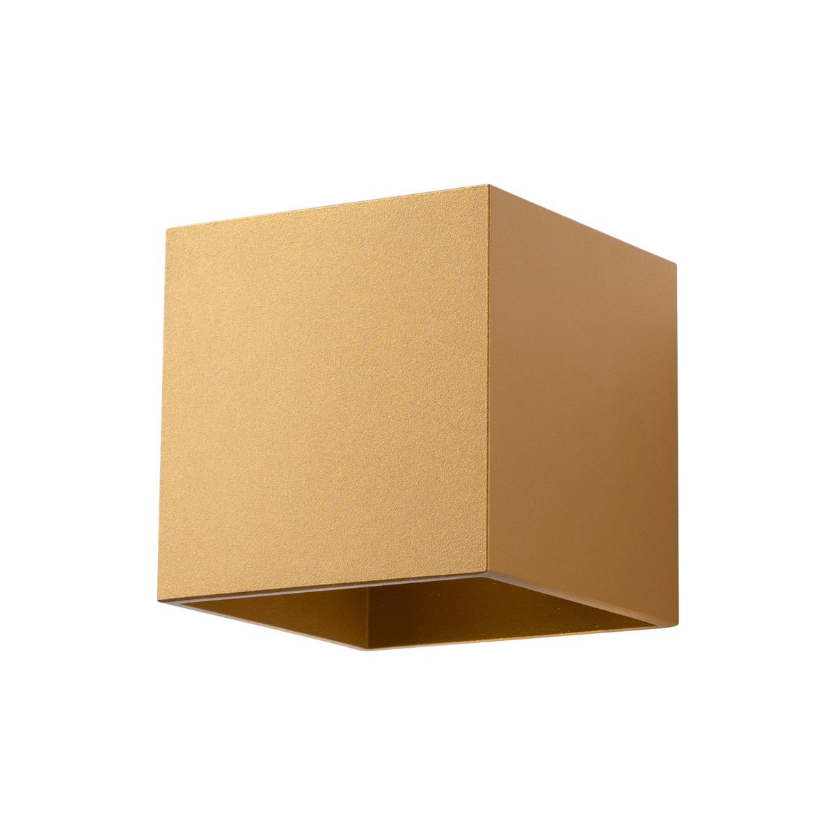 5903282735415 - Sollux - SL1183 Wandleuchte quad G9 1 x 8W Stahl gold L10cm B125cm H10cm dimmbar