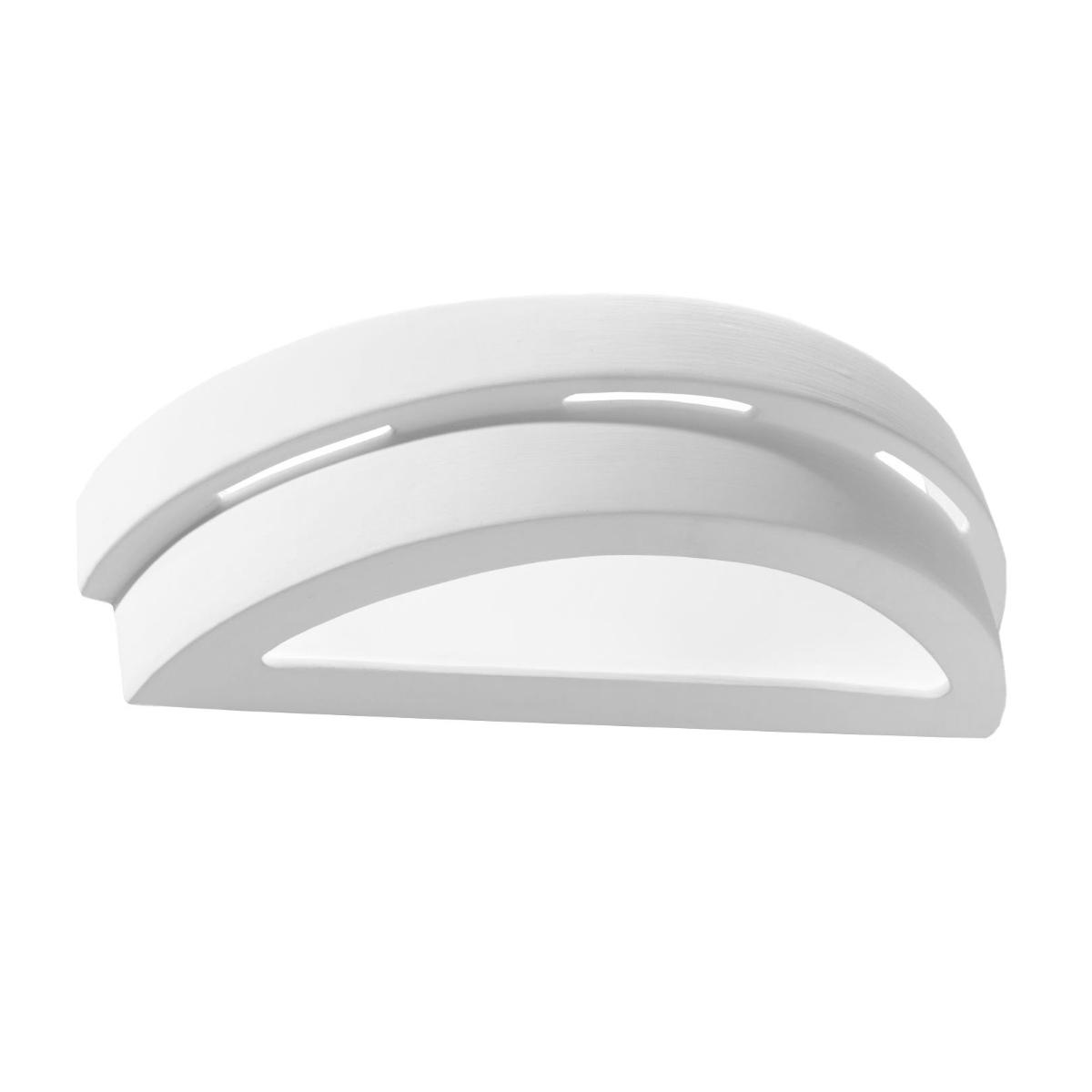5902622425252 - Ledkia - sollux Beleuchtung Helios Lampe De Wand De Keramik Vielseitiges modernes Design E27 Austauschbare Birne 1 x 60 w Weiß 40 x 15 x 10 cm