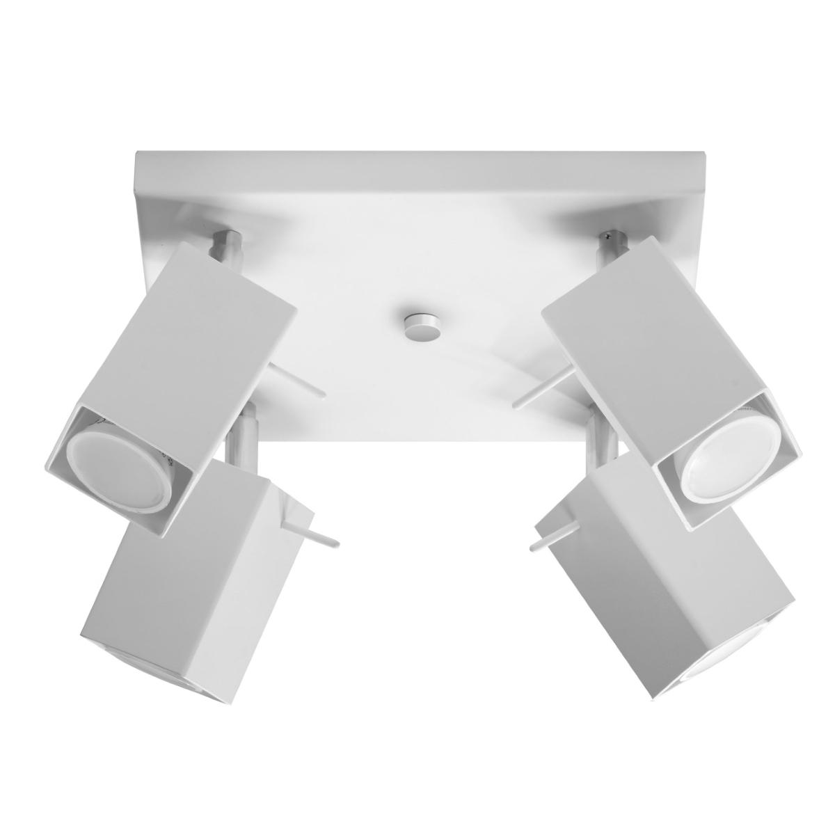 5902622425979 - Beleuchtung Merida 4 Plafond Lamp de minimalistische Deckenleuchte für Innenräume Halterung de beweglicher Lampenschirm Glühbirne GU10 4 x 40 w 4 x