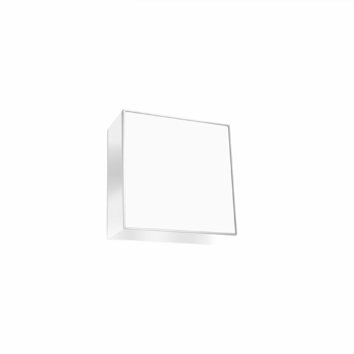 5902622426433 - Sollux - lighting horus Lamp de White Square Ceiling - Leuchte con 1 Source de Light E27 - Bulb not included - Modern Lamp for Contemporary Interiors