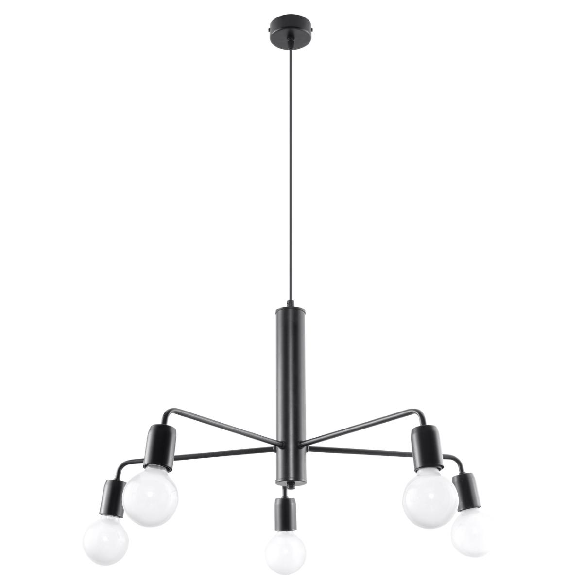 5902622428031 - Beleuchtung Duomo 6 Pendelleuchte Downlighting Decke Industrie- und Loft-Stil Glühbirne E27 auswechselbar 6x60 w Stahl ConPulverbeschichtet