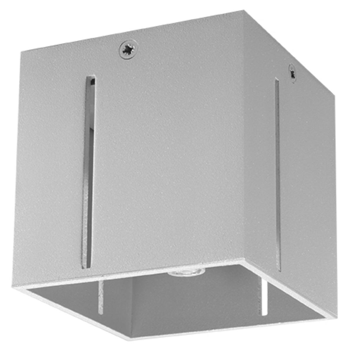 5902622428987 - Sollux - Lampe pixar Beleuchtung Beleuchtung Aluminium Glühbirne led Quadratischer Minimalistischer Lampenschirm Einfache Installation Farbe Grau