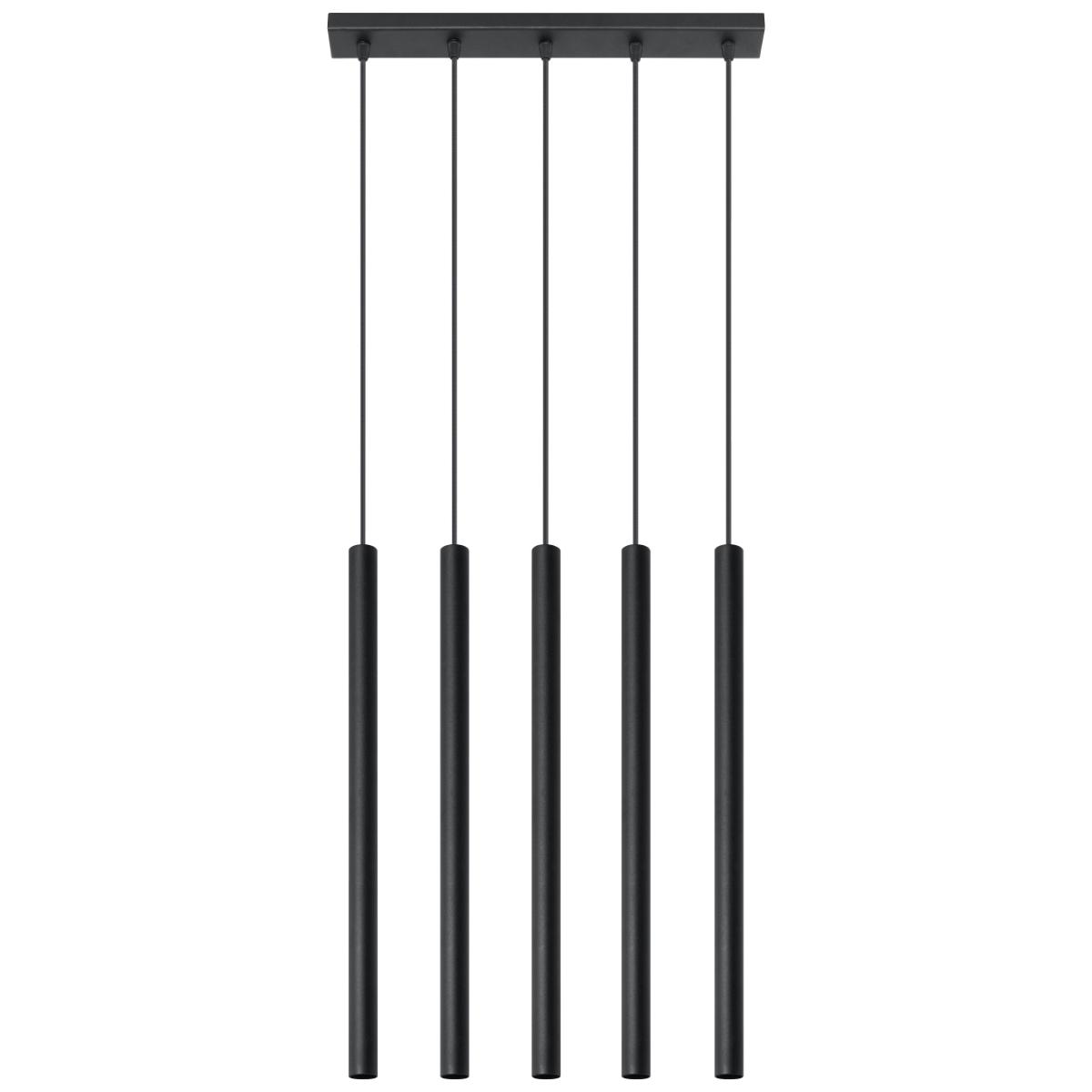5902622429717 - Beleuchtung Pastelo 5 Pendelleuchte de Decke - Modernes Design conschirm de zylindrisches Metall - Auswechselbare G9 Birne 5 x max 12 w led - Stahl 5902622429717 - Beleuchtung Pastelo 5 Pendelleuchte de Decke - Modernes Design conschirm de zylindrisches Metall - Auswechselbare G9 Birne 5 x max 12 w led - Stahl