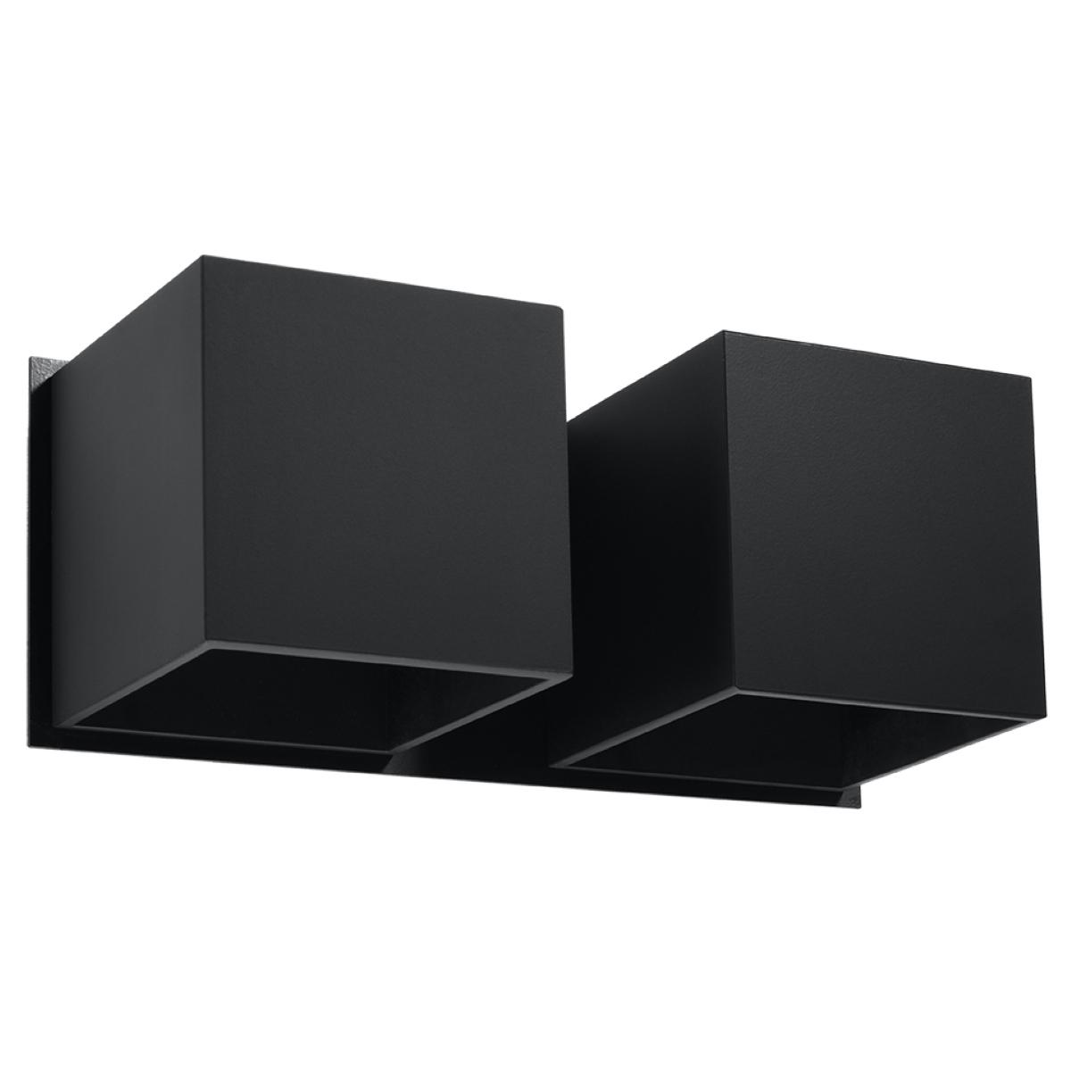 5903282706569 - Sollux - Twin Square Up & Down Wall Lamp Black G9 Twin Square Up & Down Wandleuchte Schwarz G9