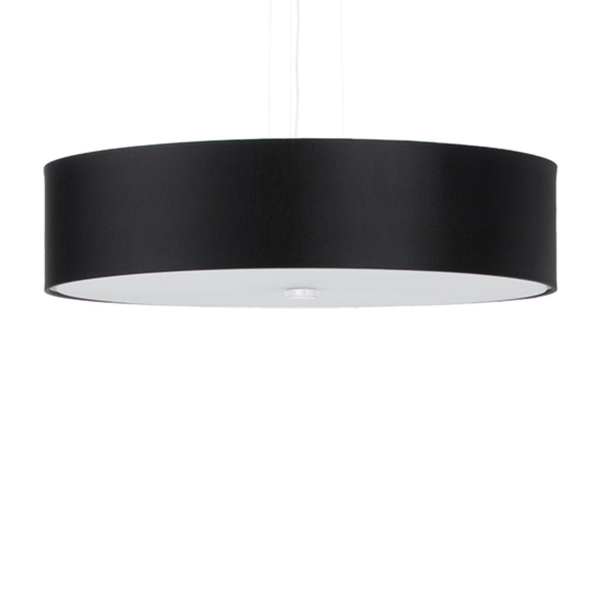 5903282707573 - Cylindrical Pendant Light Black 50cm E27 Zylindrische Pendelleuchte Schwarz 50cm E27