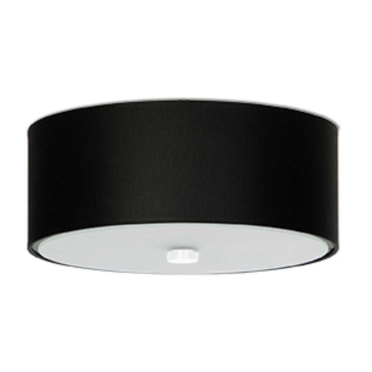 5903282707597 - Sollux - Cylindrical Flush Light Black 30cm E27 Zylindrisches Spüllicht Schwarz 30cm E27