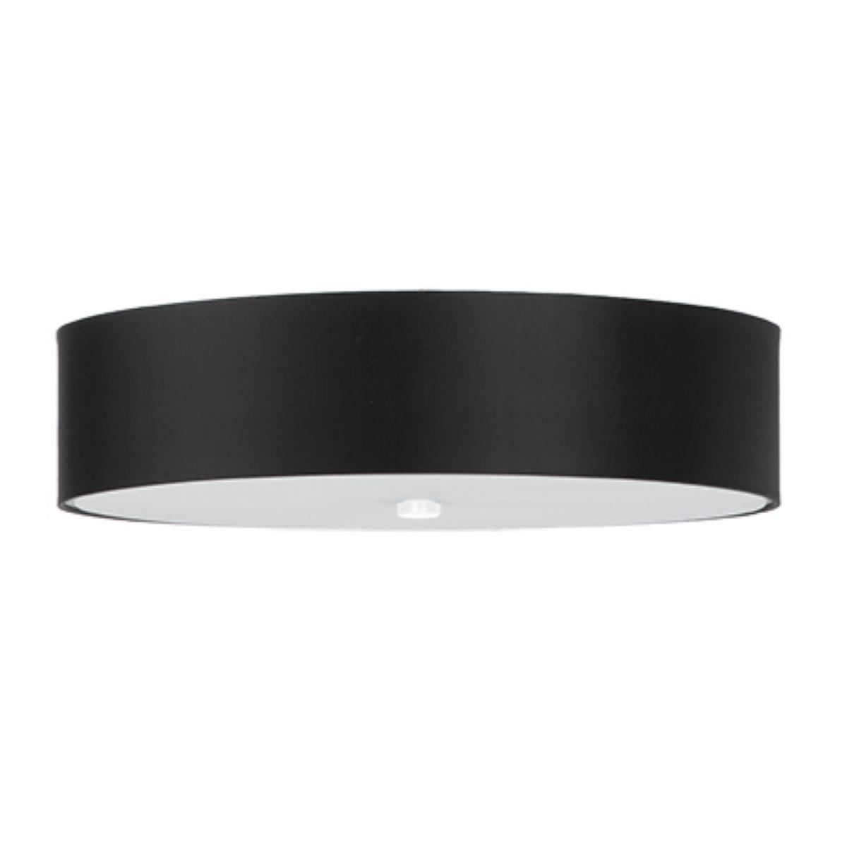 5903282707610 - Sollux - Cylindrical Flush Light Black 50cm E27 Zylindrisches Spüllicht Schwarz 50cm E27