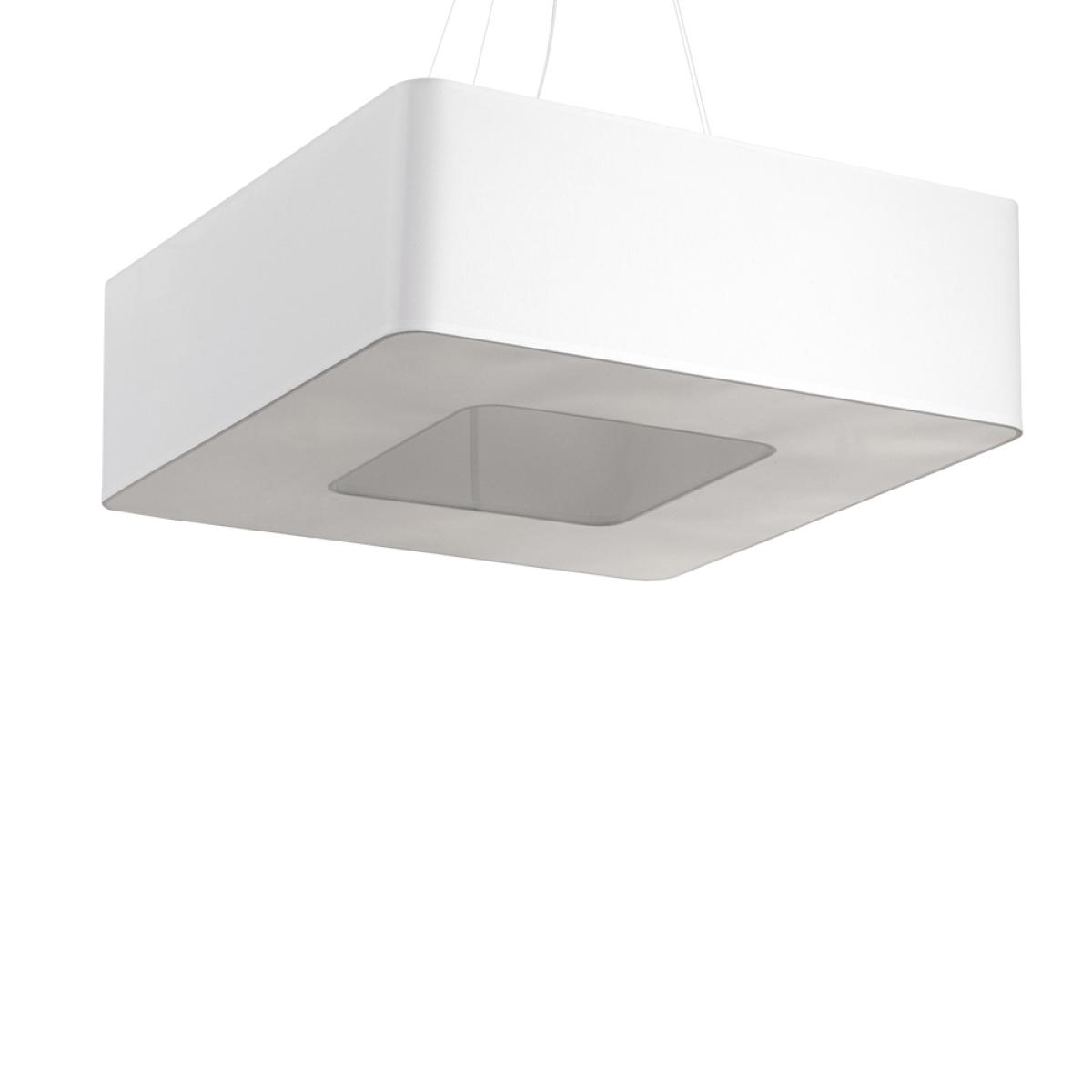 5903282708273 - Sollux - Lampadario quadrato bianco 60cm E27 Quadratische Hängeleuchte Blanco 60cm E27
