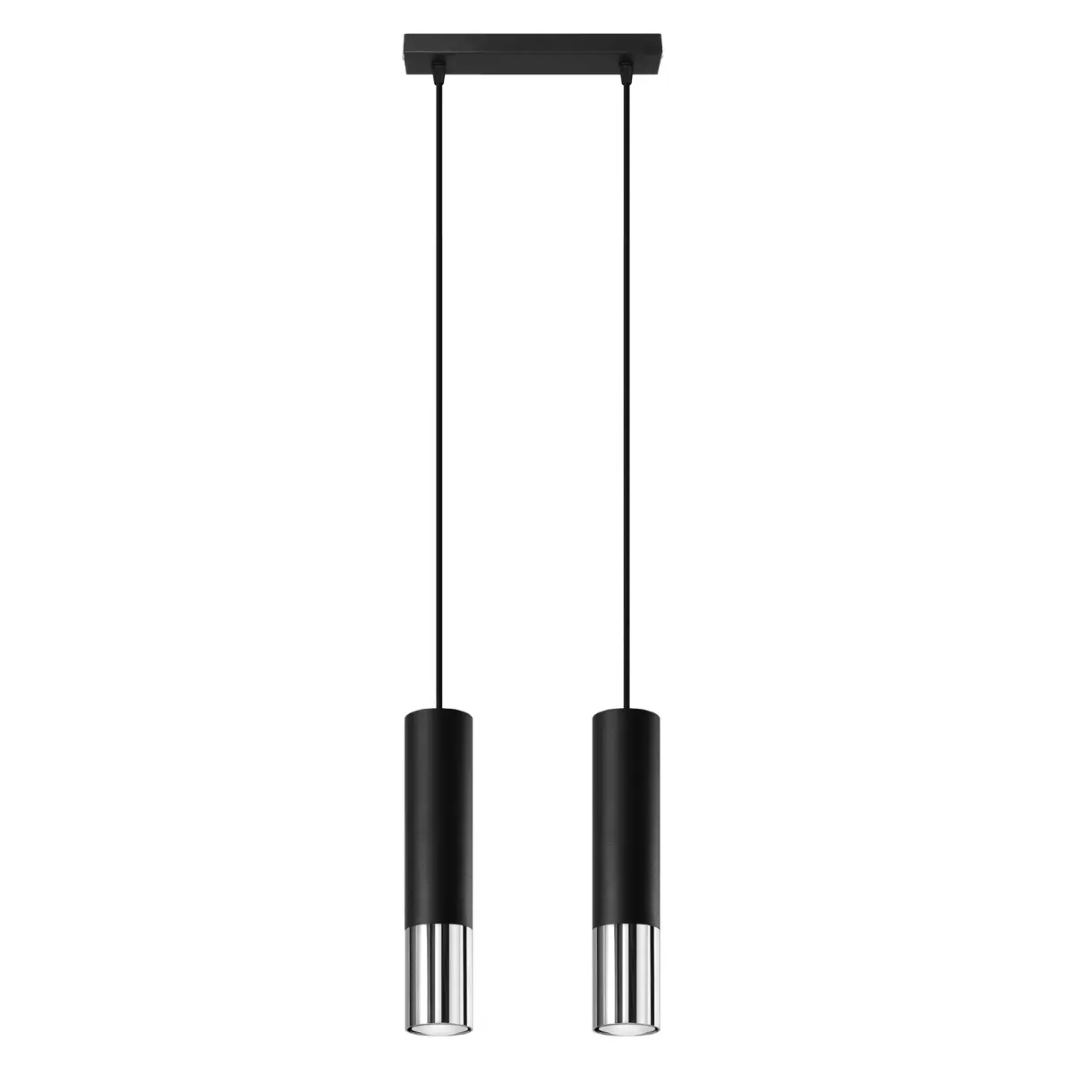 5903282731646 - Lighting Loopez Pendelleuchte De Decke Con Strahler 3L Zylindrischer Lampenschirm + Kombination De 2 Metalle austauschbare GU10 Birne 3x40 w Acer