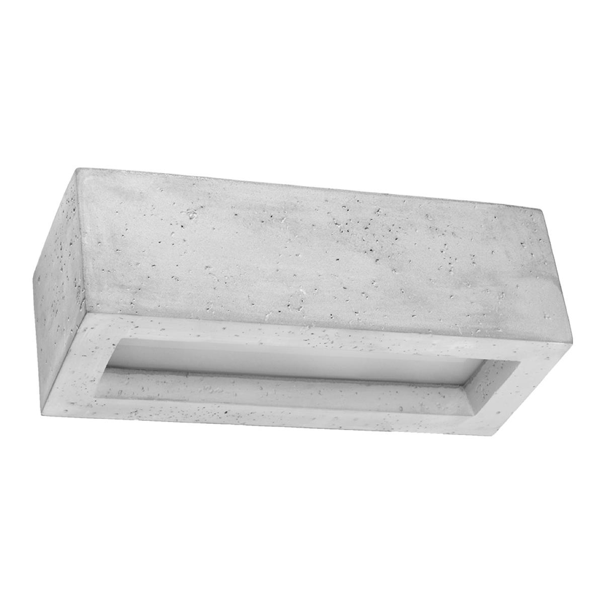 5903282715776 - Sollux - SL0992 Wandleuchte vega 30 beton L30cm B12cm h 10cm E27 40W dimmbar