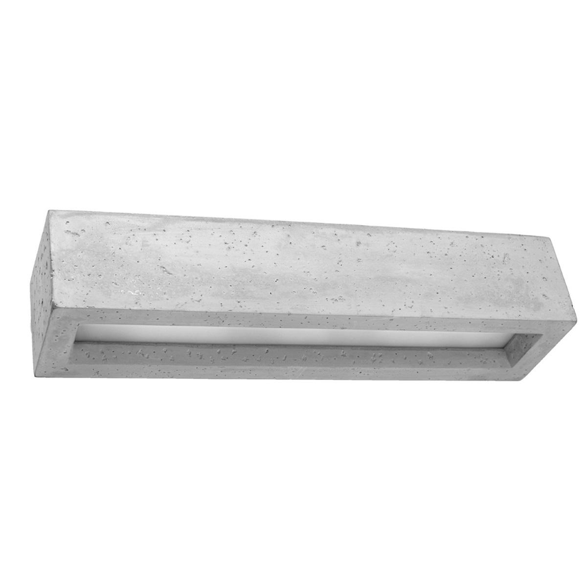5903282715783 - SL0993 Wandleuchte vega 50 beton L50cm B12cm h 10cm E27 40W dimmbar - Sollux