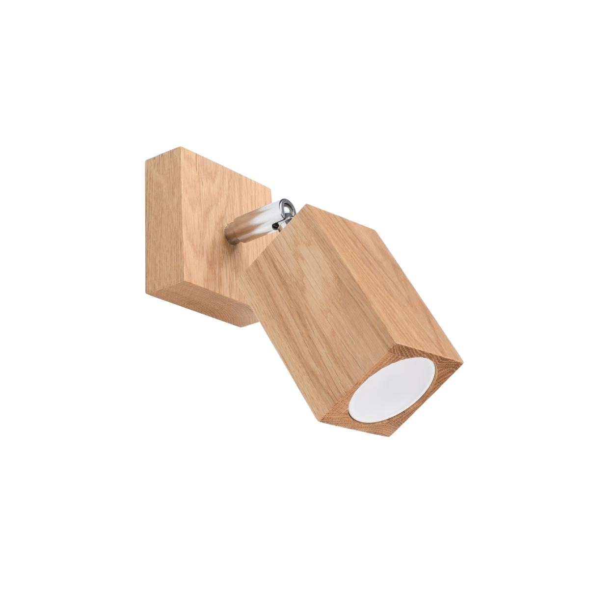 5903282721388 - Ledbox - sollux Beleuchtung Eichenholz-Deckenleuchte Modernes minimalistisches kubisches Design für Schlafzimmer Wohnzimmer Skandinavischer Stil GU10