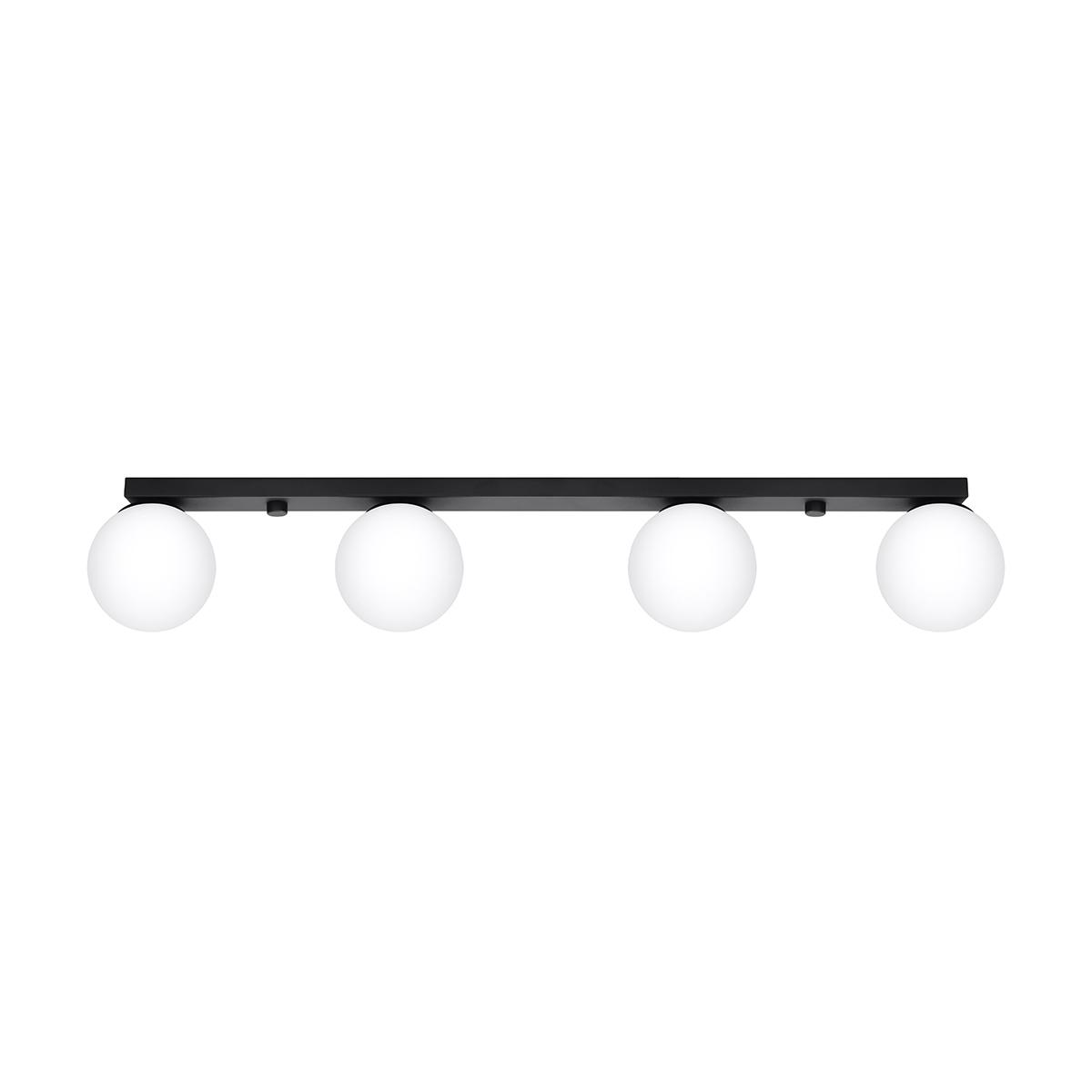 5903282732025 - Decke - Schlafzimmer-Decke - Wohnzimmer-Decke led - Flur-Decke - Moderne Decke - 50-60Hz 220-230V G9 4x12W led Schwarz - Sollux