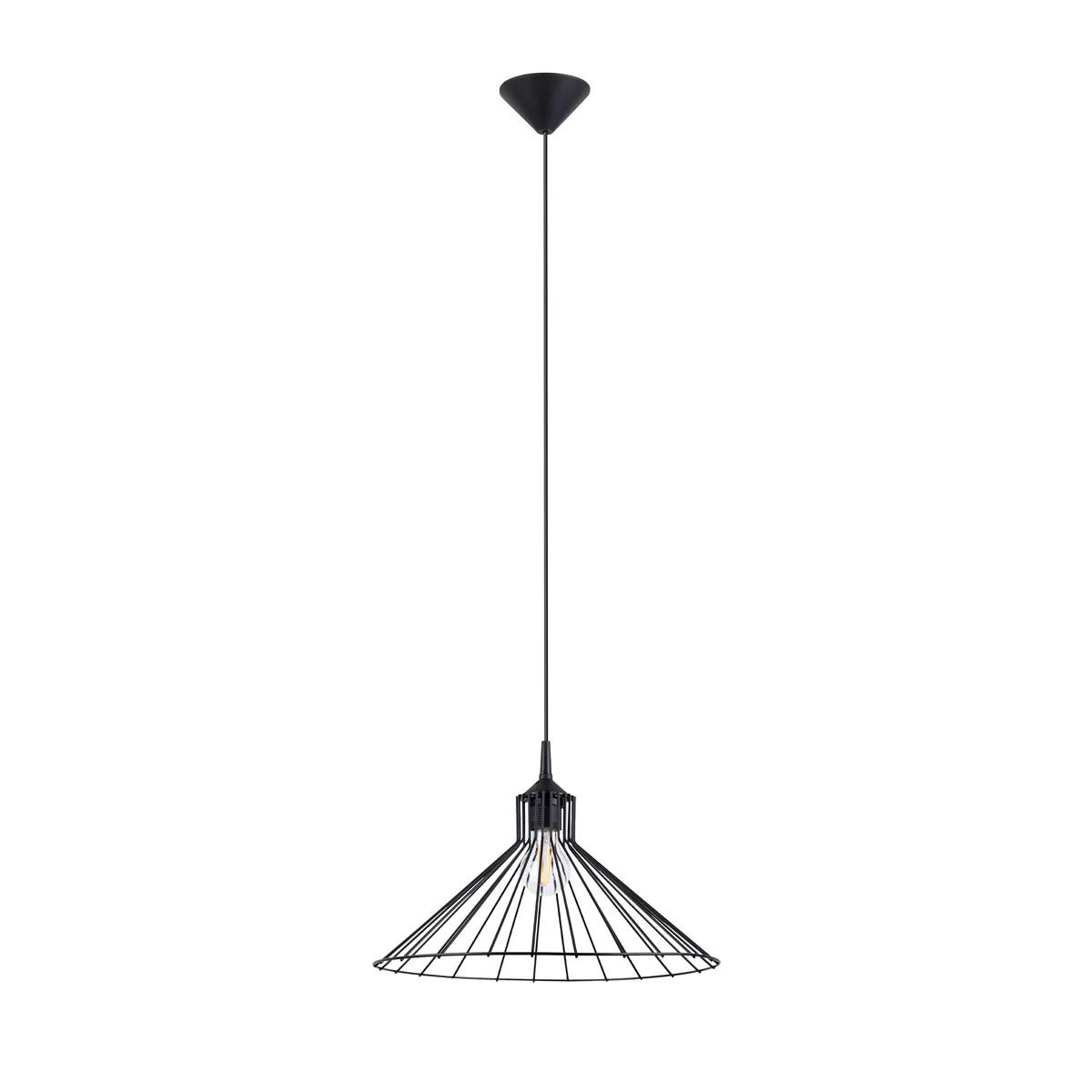 5903282735439 - Sollux - SL1186 Hängeleuchte eda E27 1 x 15W Stahl schwarz Ø40cm H86cm dimmbar