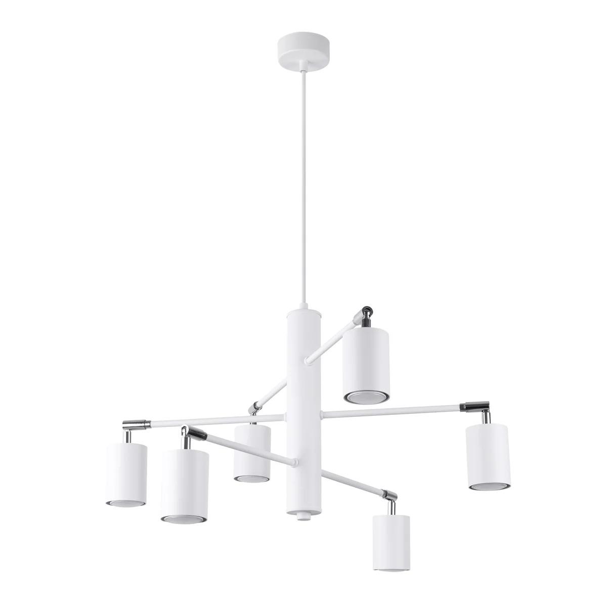 5903282735538 - Lemmi Lamp dechandelier - Device delighting with 6 bulbs GU10 - Bulbs not included - Modern indoor lighting - Modern living room lamp - 77x77x125cm