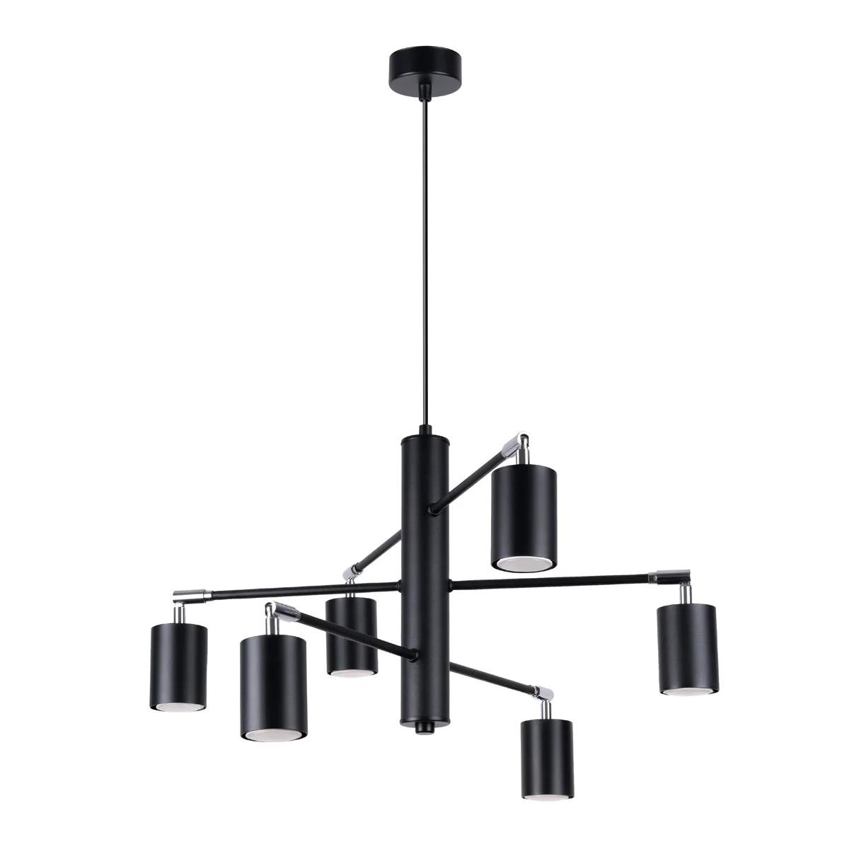 5903282735545 - Lemmi Lamp dechandelier - Device delighting with 6 bulbs GU10 - Bulbs not included - Modern indoor lighting - Modern living room lamp - 77x77x125cm