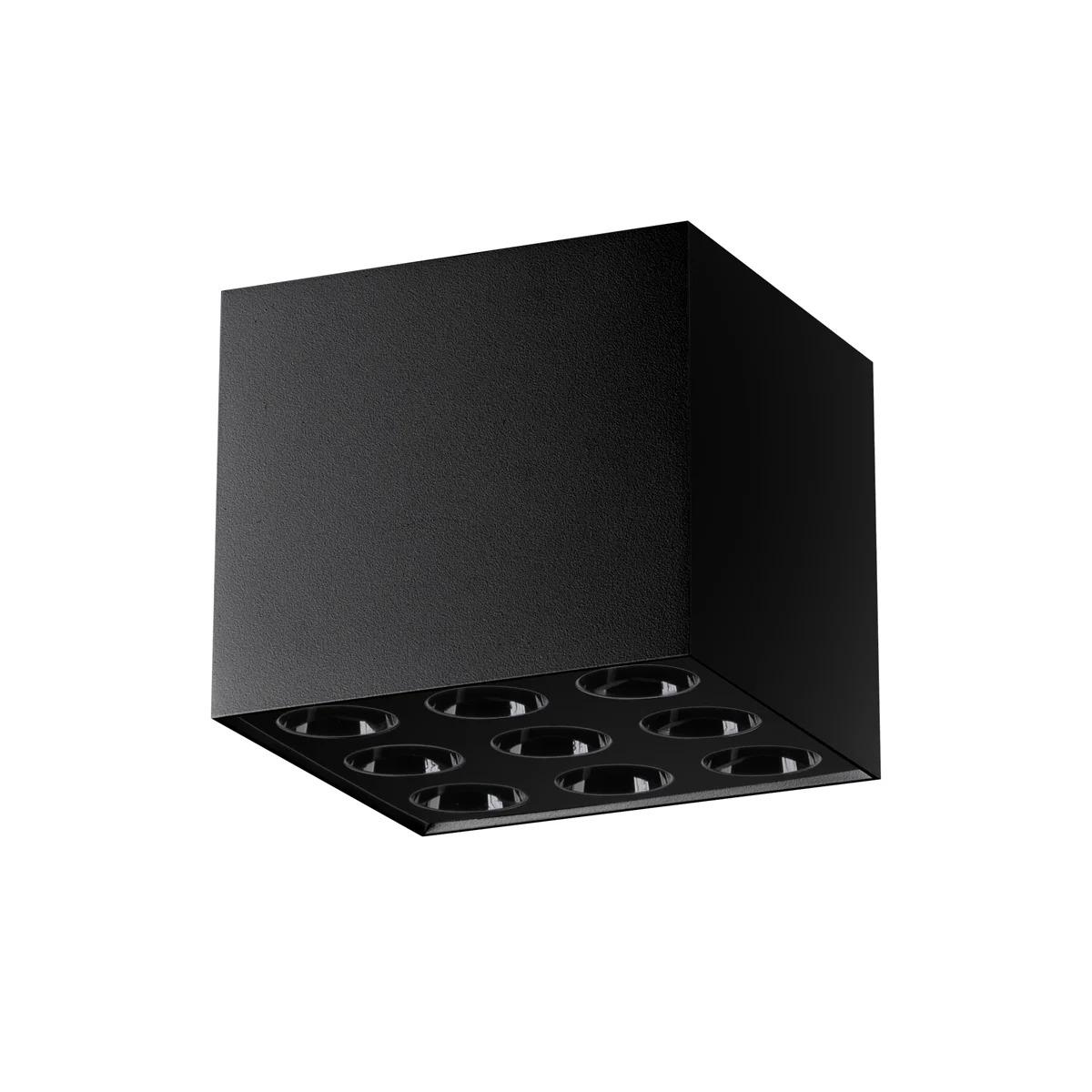5903282735071 - SL1211 Deckenleuchte ozzy led 9 x 16W Aluminium schwarz L95cm B95cm H83cm 4000K - Sollux