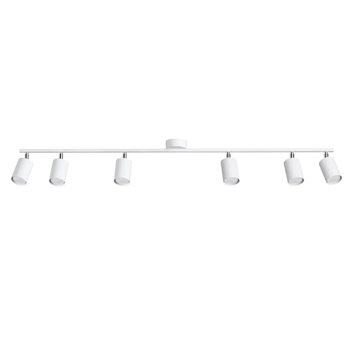 5903282735514 - SL1228 Spotleuchte lemmi GU10 6 x 10W Stahl weiß L135cm B24cm H20cm dimmbar - Sollux