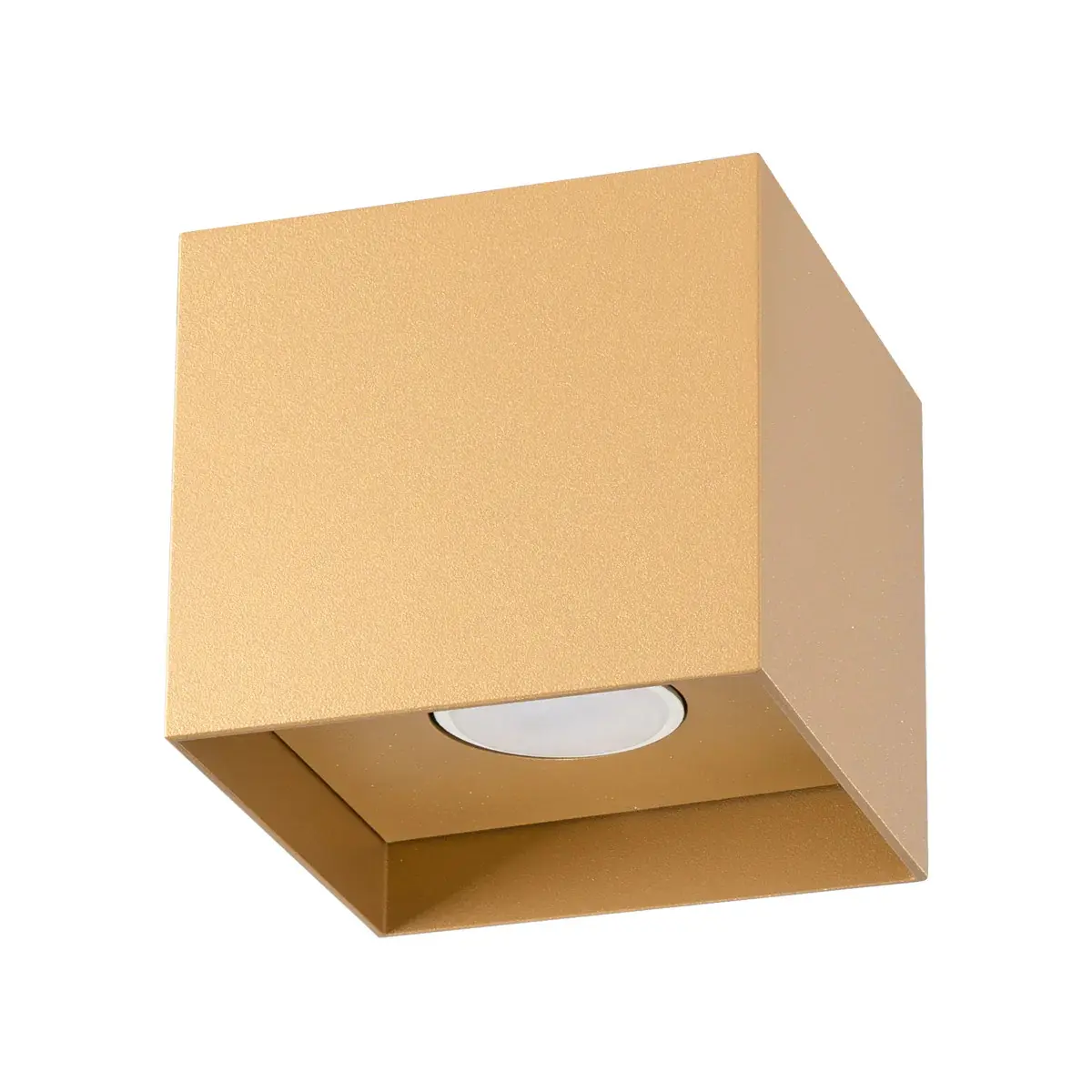 5903282742598 - SL1279 Deckenleuchte hati GU10 1 x 10W Aluminium gold L12cm B12cm H11cm dimmbar - Sollux