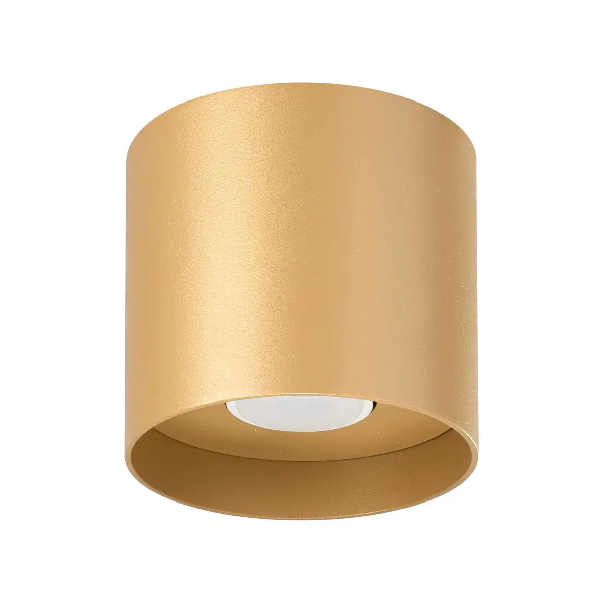 5903282742635 - Sollux - SL1283 Deckenleuchte mika GU10 1 x 10W Aluminium gold Ø12cm H11cm dimmbar