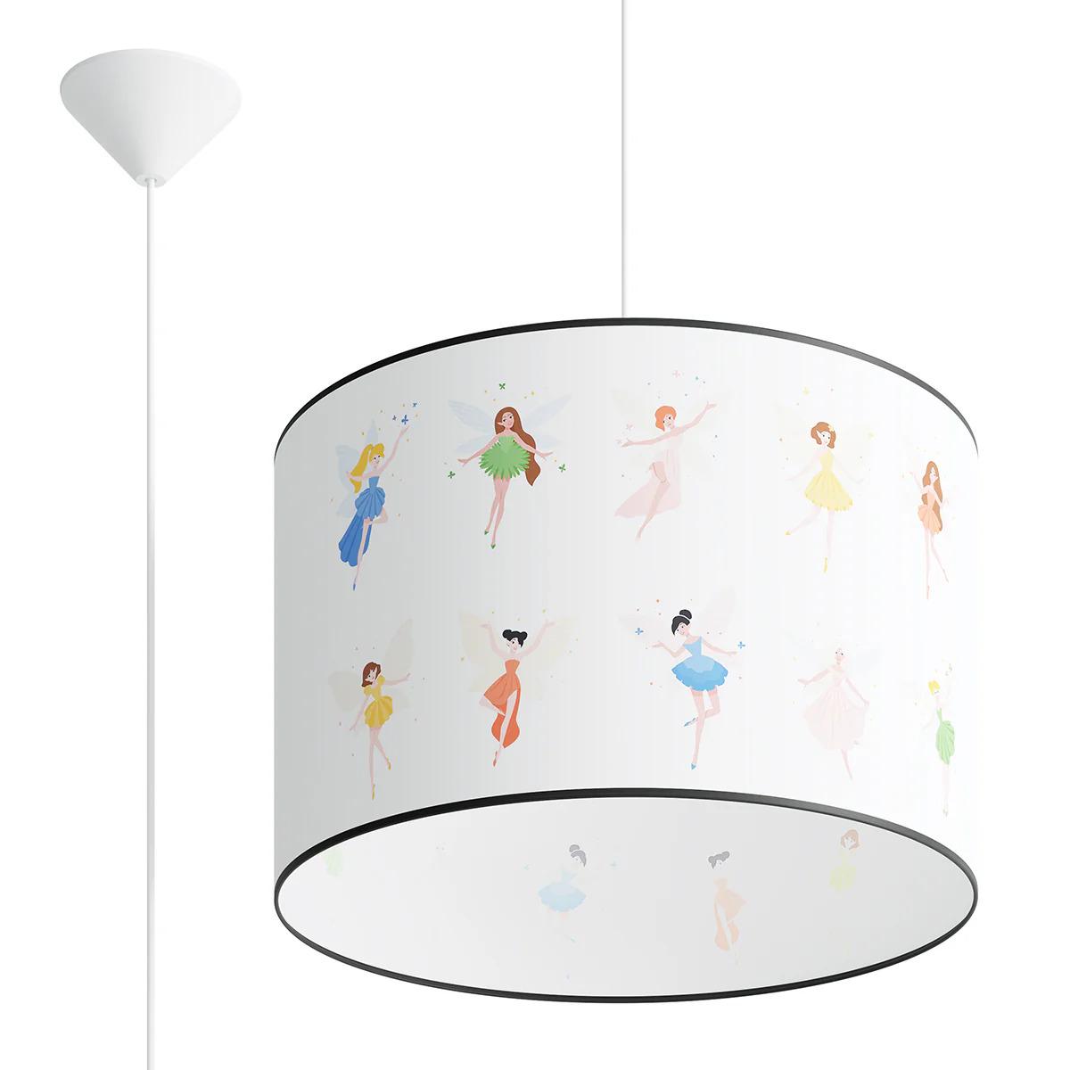 5903282776470 - SL1417 Hängeleuchte Kinderzimmerleuchte fairy 40 E27 1 x max15W led pvc mehrfarbig H95cm Ø40cm dimmbar - Sollux