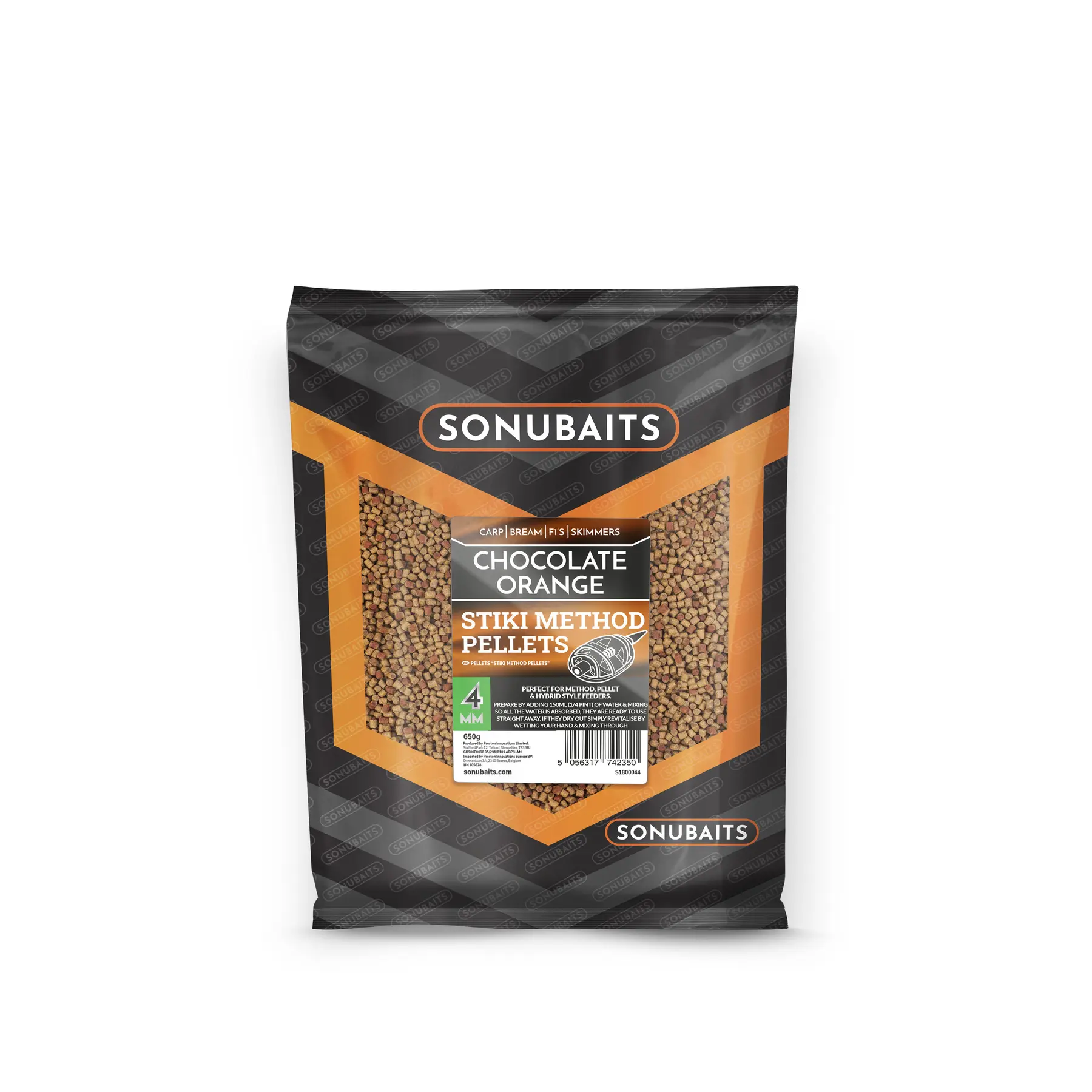 Pellet Schlag Sonubaits Stiki Method Chocolat Orange