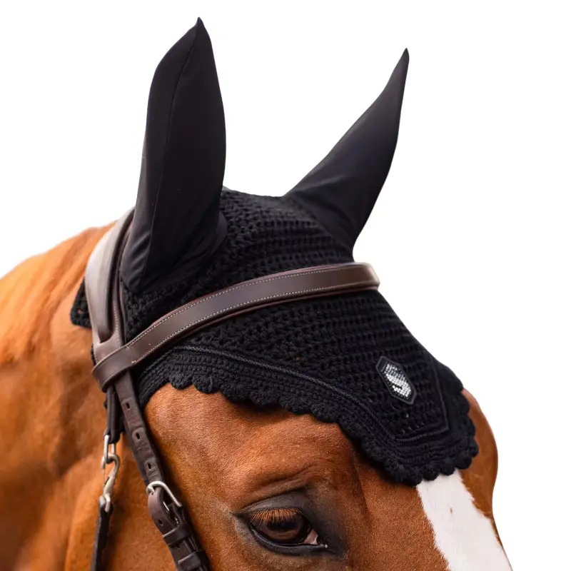Fliegenhaube für Pferde Samshield Soundshield Fly Veil Swarovski