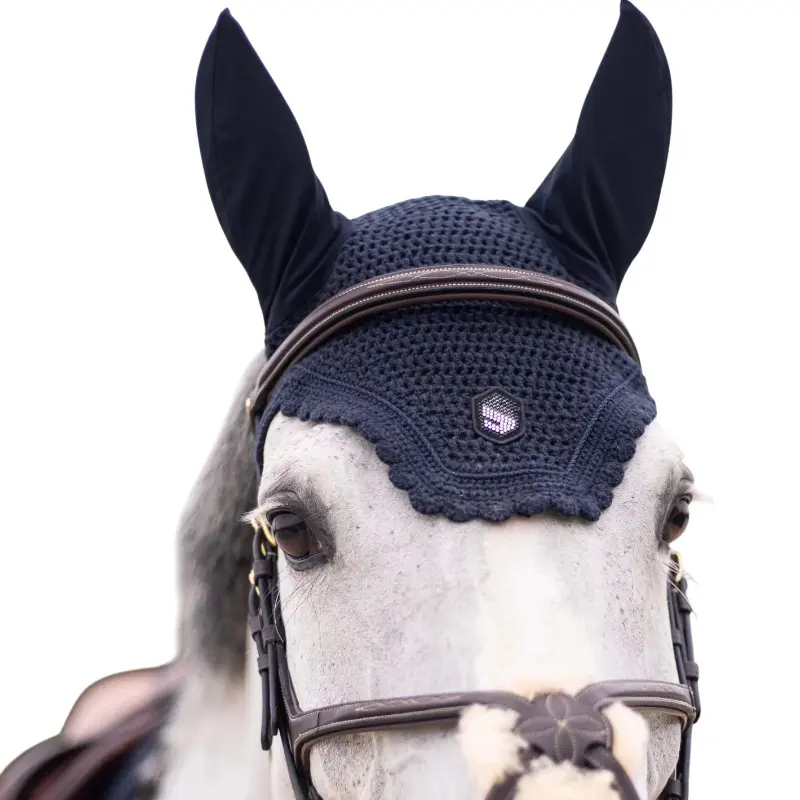 Fliegenhaube für Pferde Samshield Soundshield Fly Veil Swarovski