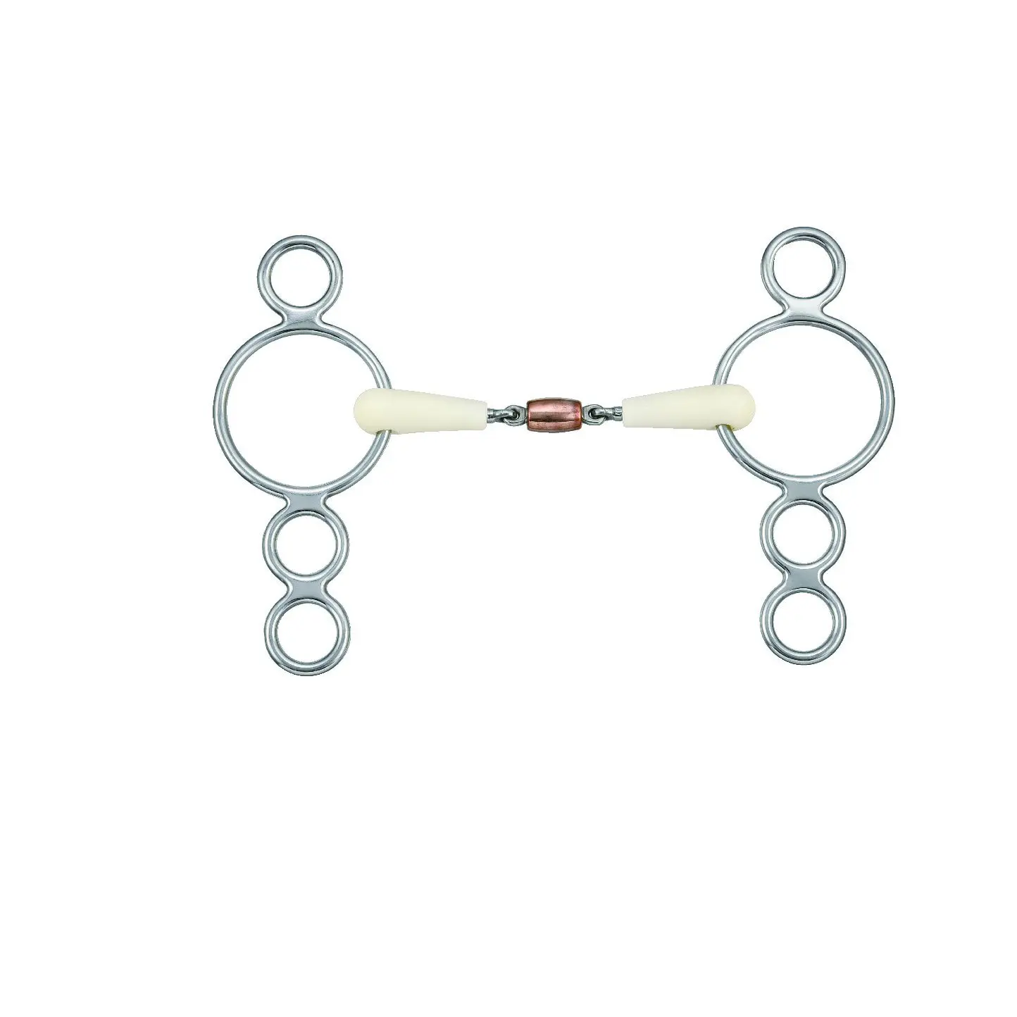 Comparer les prix de Mors pessoa double joint pour cheval Soyo Happy Mouth 4