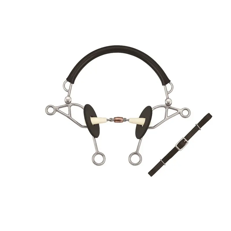 Meilleurs prix pour Mors double joint + rouleau en cuivre Soyo Happy mouth tandem