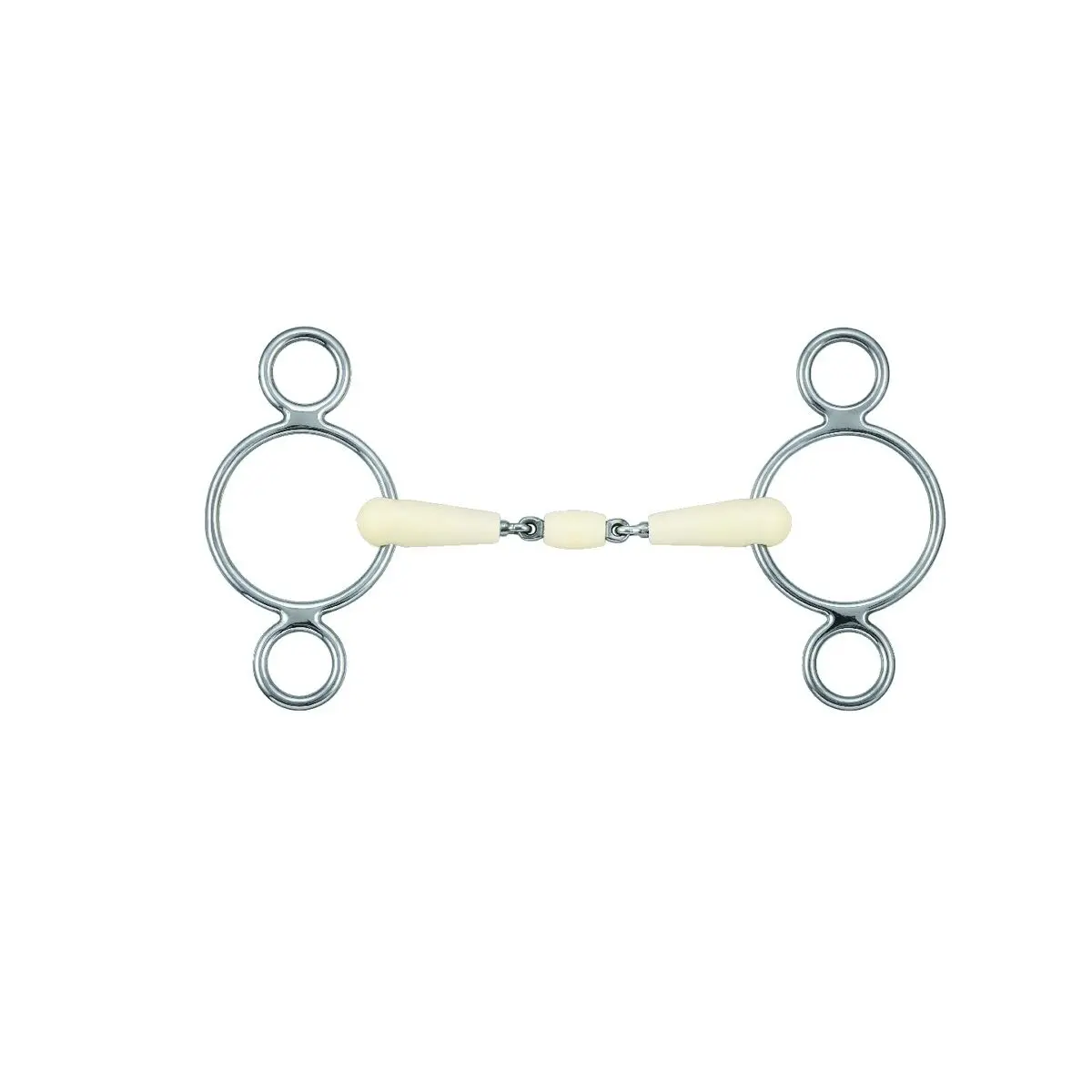 Mors pessoa double joint pour cheval Soyo Happy Mouth 3